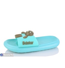 Шлепки жіночі на літо (8 пар р.36-41) зелений  "Kalabok"