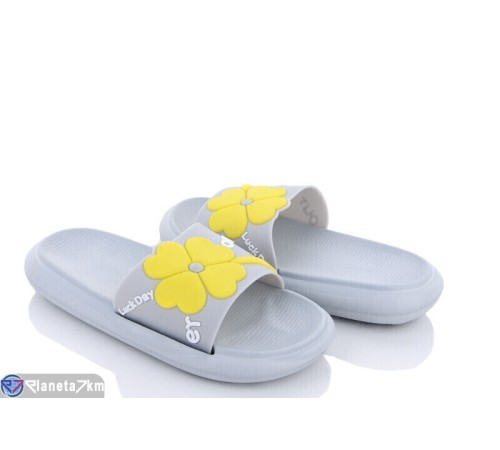 Шлепки жіночі на літо (8 пар р.36-41) сірий  "Kalabok"