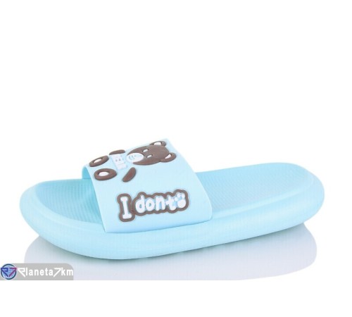 Шлепки жіночі на літо (8 пар р.36-41) блакитний  "Kalabok"