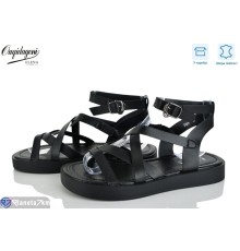 Босоніжки жіночі на літо (8 пар р.36-41) чорний  "Dageni"