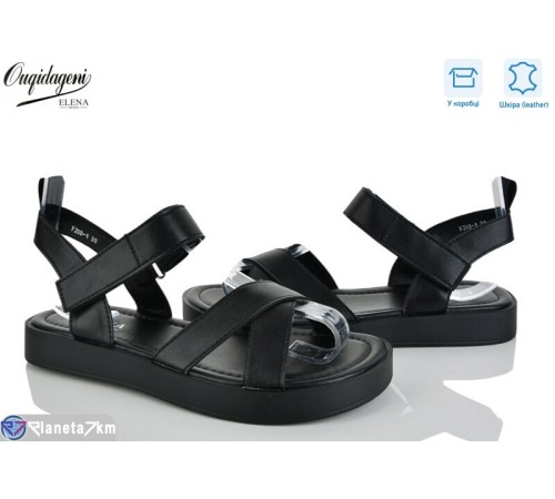 Босоніжки жіночі на літо (8 пар р.36-41) чорний  "Dageni"