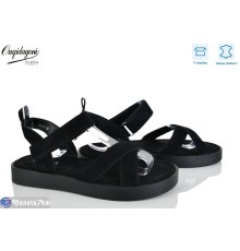 Босоніжки жіночі на літо (8 пар р.36-41) чорний  "Dageni"