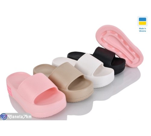 Шлепки жіночі на літо (6 пар р.36-41) мікс  "Ladmir"