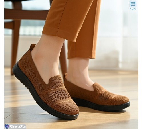Туфлі жіночі на літо (8 пар р.37-42) коричневий  "KULIBABA"