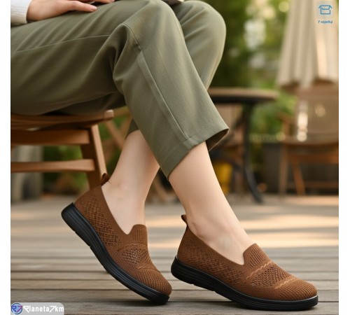 Туфлі жіночі на літо (8 пар р.37-42) коричневий  "KULIBABA"