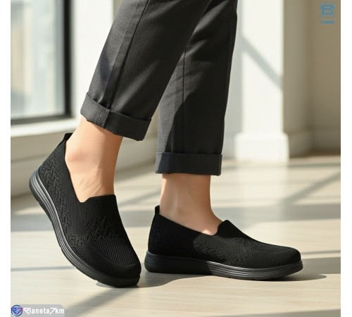 Туфлі жіночі на літо (8 пар р.37-42) чорний  "KULIBABA"