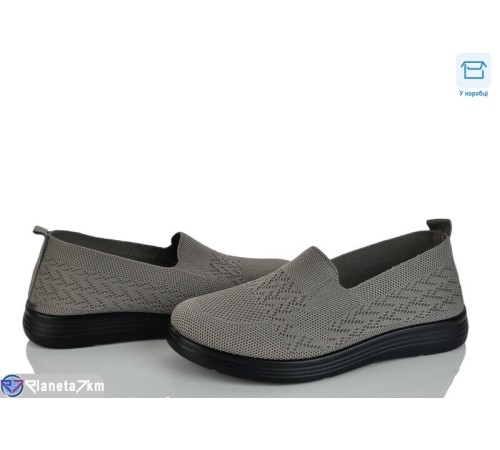 Туфлі жіночі на літо (8 пар р.37-42) сірий  "KULIBABA"