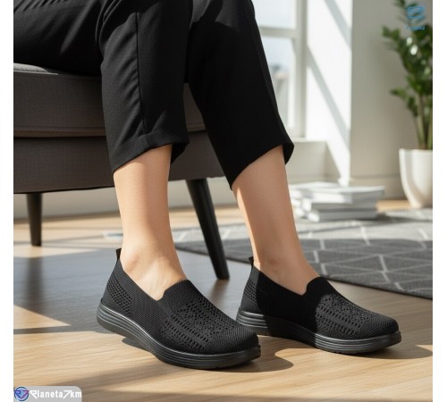 Туфлі жіночі на літо (8 пар р.37-42) чорний  "KULIBABA"