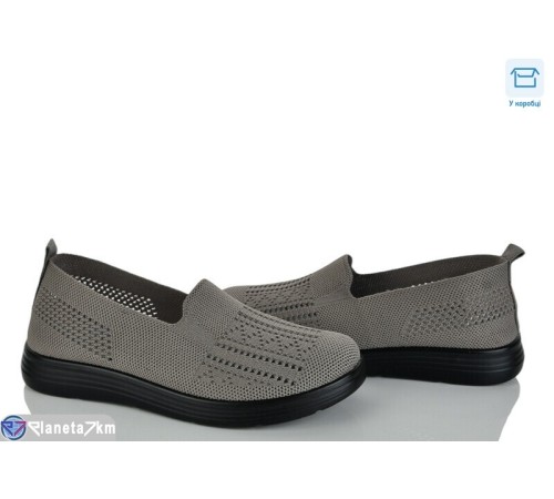 Туфлі жіночі на літо (8 пар р.37-42) сірий  "KULIBABA"