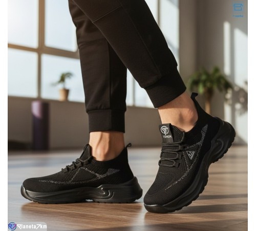 Кросівки чоловічі на літо (8 пар р.40-45) чорний  "KULIBABA"