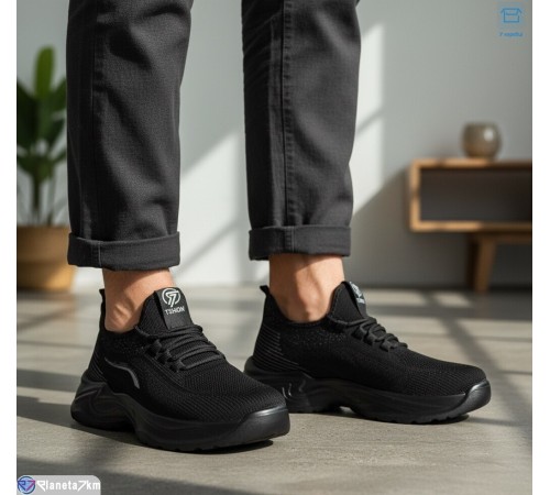 Кросівки чоловічі на літо (8 пар р.40-45) чорний  "KULIBABA"