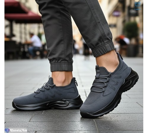 Кросівки чоловічі на літо (8 пар р.40-45) сірий  "KULIBABA"