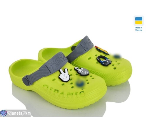 Кроки дитячі на літо (8 пар р.30-35) зелений  "LUCKY"