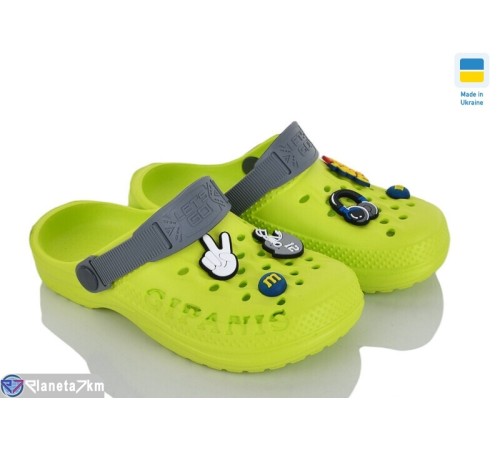 Кроки дитячі на літо (8 пар р.30-35) зелений  "LUCKY"
