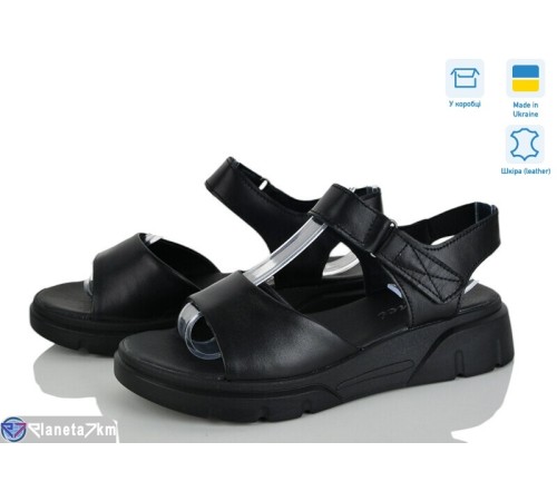 Босоніжки жіночі на літо (8 пар р.36-41) чорний  "FOX"