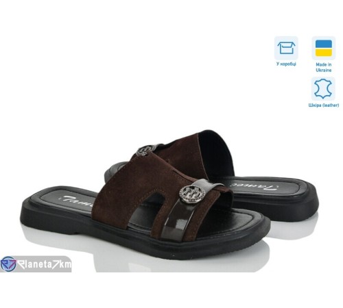Шлепки жіночі на літо (8 пар р.36-41) коричневий  "FOX"