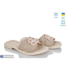 Шлепки жіночі на літо (8 пар р.36-41) бежевий  "FOX"