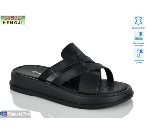 Шлепки жіночі на літо (8 пар р.36-41) чорний  "HENGJI-ELENA"