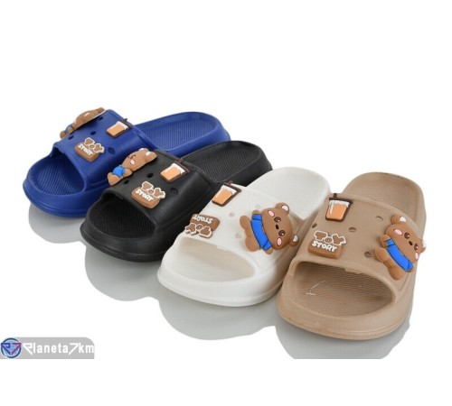 Шлепки дитячі на літо (12 пар р.30-35) мікс  "LINKA"