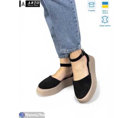 Босоніжки жіночі на літо (8 пар р.36-40) чорний  "ARTO"