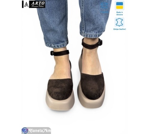 Босоніжки жіночі на літо (8 пар р.36-40) коричневий  "ARTO"