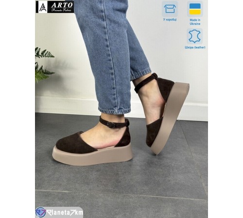 Босоніжки жіночі на літо (8 пар р.36-40) коричневий  "ARTO"