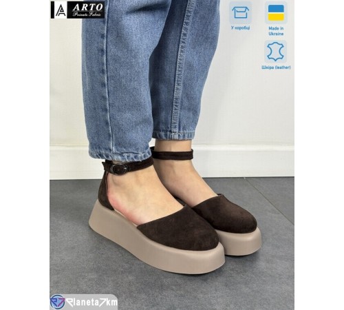 Босоніжки жіночі на літо (8 пар р.36-40) коричневий  "ARTO"