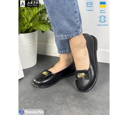 Туфлі жіночі на весну/осінь (6 пар р.36-41) чорний  "ARTO"