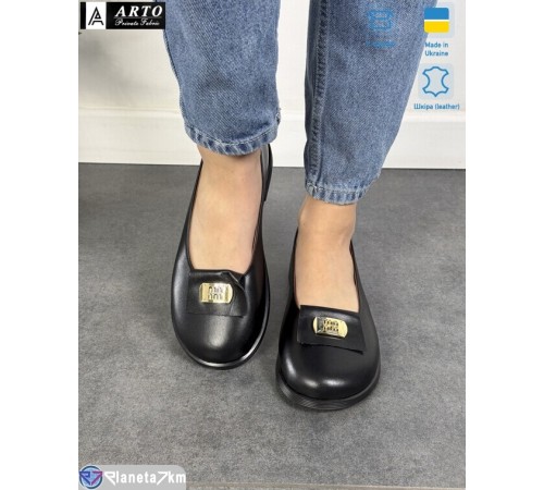 Туфлі жіночі на весну/осінь (6 пар р.36-41) чорний  "ARTO"