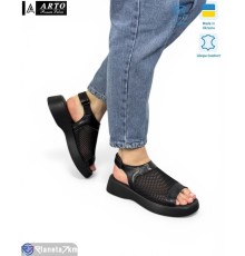 Босоніжки жіночі на літо (8 пар р.36-41) чорний  "ARTO"