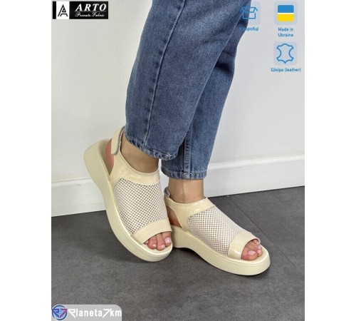 Босоніжки жіночі на літо (8 пар р.36-41) бежевий  "ARTO"