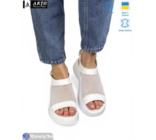 Босоніжки жіночі на літо (8 пар р.36-41) білий  "ARTO"