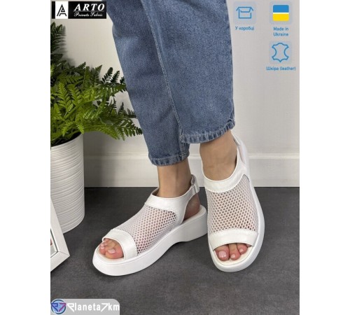 Босоніжки жіночі на літо (8 пар р.36-41) білий  "ARTO"
