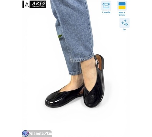 Туфлі жіночі на літо (8 пар р.36-40) чорний  "ARTO"