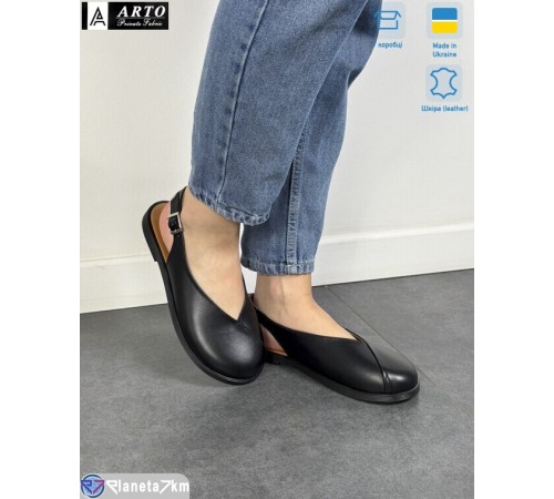 Туфлі жіночі на літо (8 пар р.36-40) чорний  "ARTO"