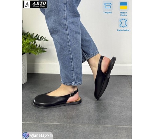 Туфлі жіночі на літо (8 пар р.36-40) чорний  "ARTO"