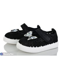 Тапки дитячі на літо (12 пар р.21-26) чорний  "Gama"