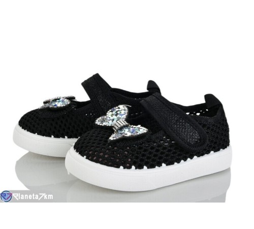 Тапки дитячі на літо (12 пар р.21-26) чорний  "Gama"