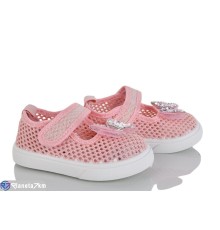 Тапки дитячі на літо (12 пар р.21-26) рожевий  "Gama"