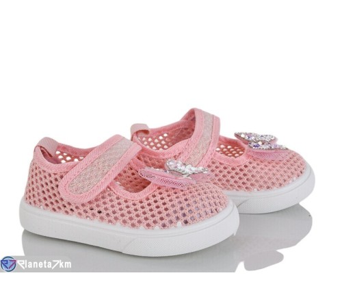 Тапки дитячі на літо (12 пар р.21-26) рожевий  "Gama"