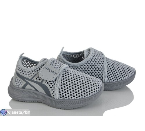 Дитячі кросівки на літо (12 пар р.21-26) сірий  "Gama"