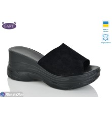 Шлепки жіночі на літо (6 пар р.36-40) чорний  "Garti"