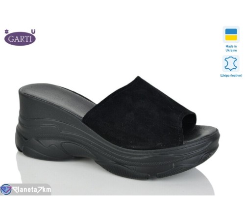 Шлепки жіночі на літо (6 пар р.36-40) чорний  "Garti"