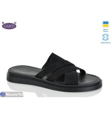 Шлепки жіночі на літо (6 пар р.36-40) чорний  "Garti"