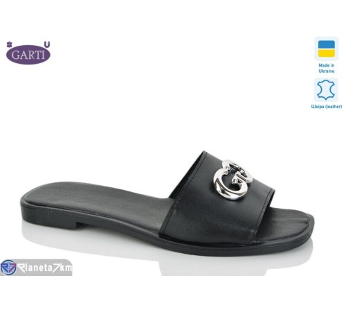Шлепки жіночі на літо (6 пар р.36-40) чорний  "Garti"