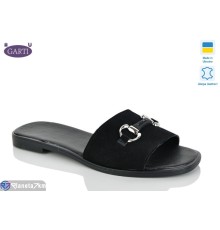 Шлепки жіночі на літо (6 пар р.36-40) чорний  "Garti"