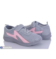 Дитячі кросівки на літо (8 пар р.31-38) сірий  "Gama"