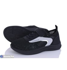 Дитячі кросівки на літо (8 пар р.31-38) чорний  "Gama"