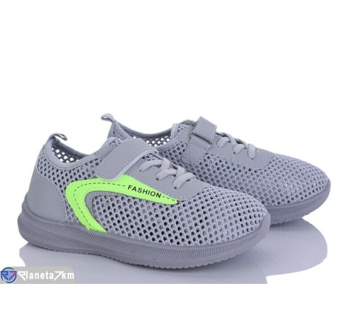 Дитячі кросівки на літо (8 пар р.31-38) сірий  "Gama"