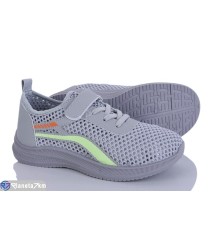 Дитячі кросівки на літо (8 пар р.31-38) сірий  "Gama"